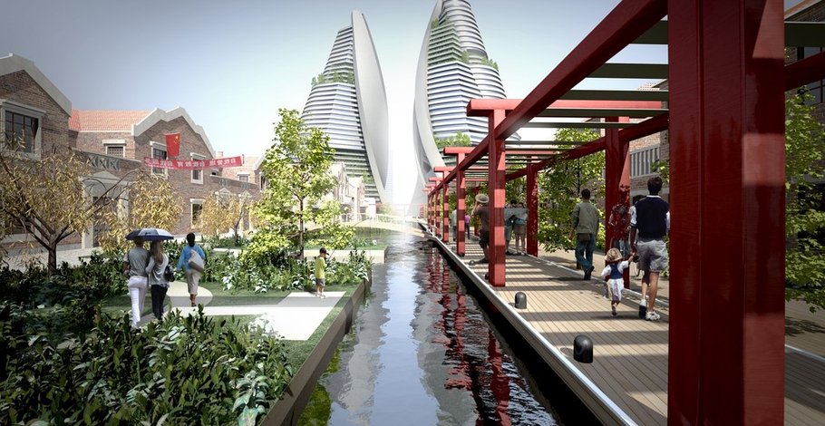 Except Integrated Sustainability | Shanghai Urban Masterplan - Urban